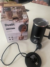 Dualit Milk Frother Max Hot Chocolate Maker Hot & Cold 500W Black 84150 UK Plug