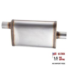 Universal 409 Stainless Muffler Straight-Through Performance Muffler 2"