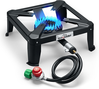 #ad Propane Burner for Outdoor Cooking 120000 BTU Single 7quot; Round Burner 16quot; $45.99
