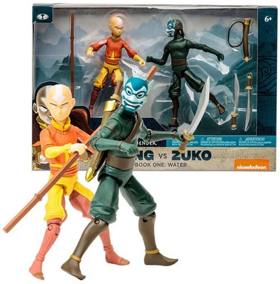 Avatar The Last Airbender Aang vs. Zuko Figure 5-Inch Scale Gift Toy NEW