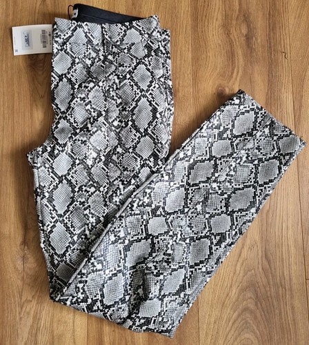 Ladies Zara Snake Print Trousers Size S Small Bnwt - Picture 2 of 11