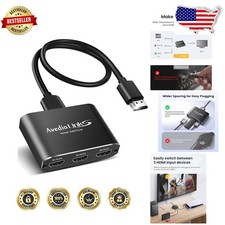 4K 60Hz HDMI Switch 3x1 HDR Aluminum Selector Box PS5