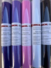 Cricut Permanent Adhesive Vinyl Rolls 12”x 5ft