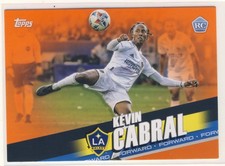 2022 Topps Soccer Rare Orange Parallel of Rookie Kevin Cabral 04 /25