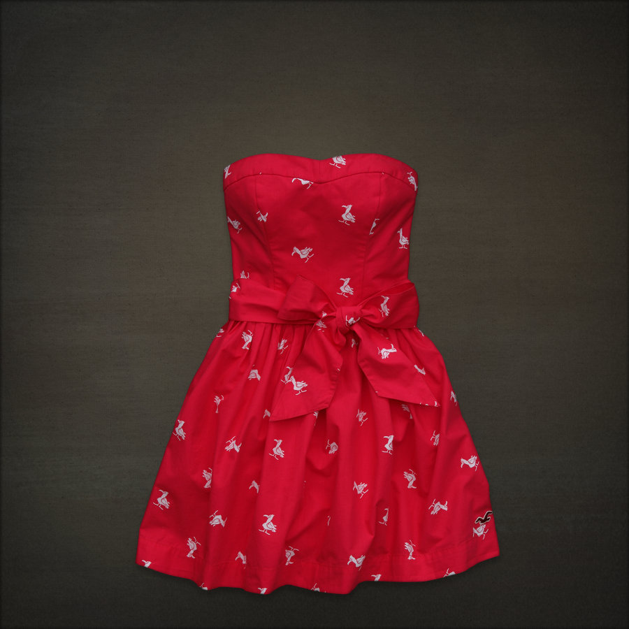 Hollister Womens Sun Dress Strapless Seagull Floral All Sizes NWT S L | eBay