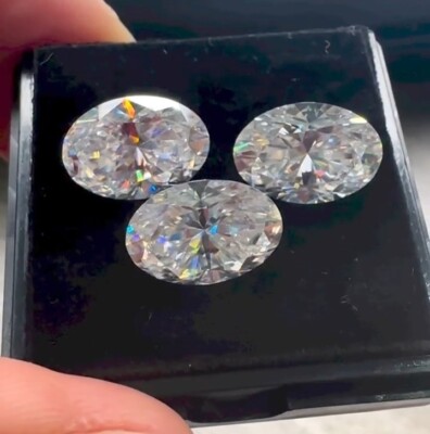 3 Ct Shape Oval  Cut White Colour D Grade VVS1 For Gift