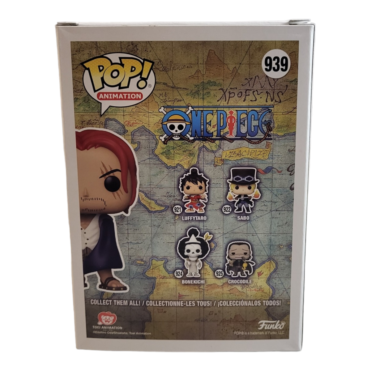 Brandon Potter Signed Funko Pop One Piece #939 Shanks Anime
