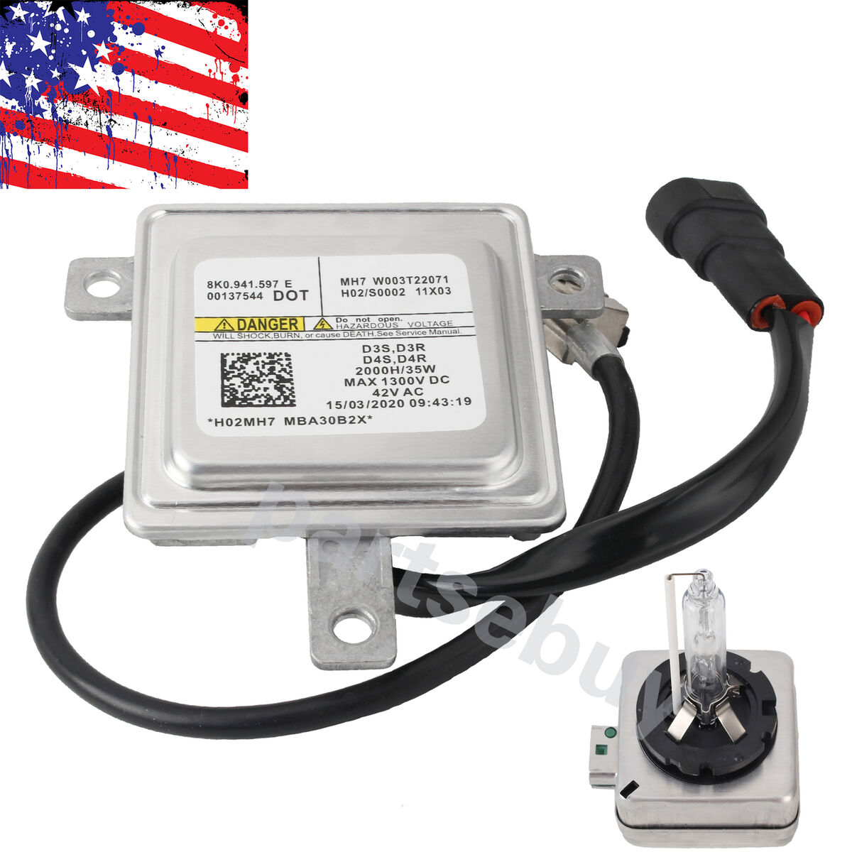 Xenon HID Ballast for Volkswagen Jetta 2011 - 2014 W003T22071 Xenon HID Ballast for Volkswagen Jetta 2011 - 2014 W003T22071
