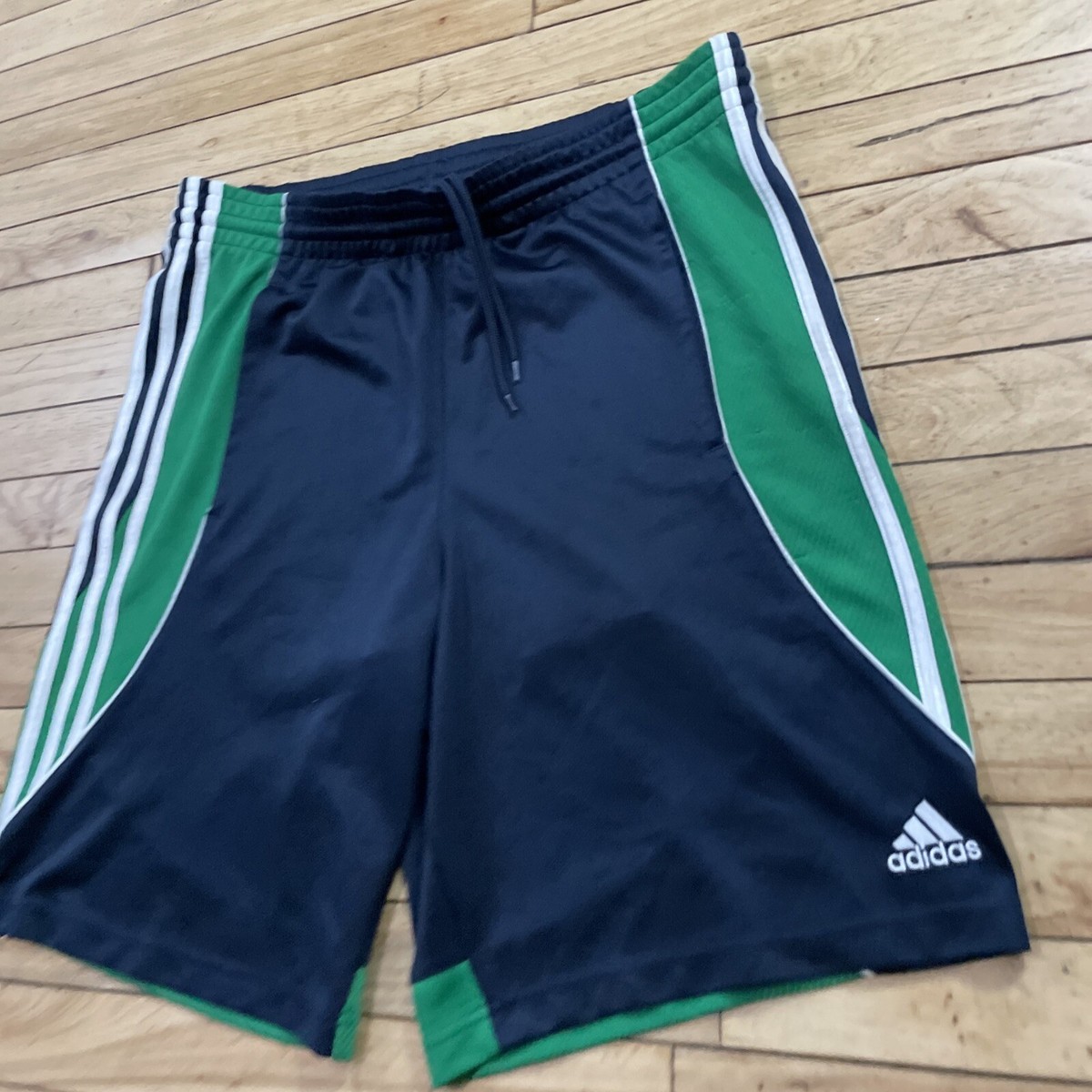 ADIDAS Y2k Mesh Shorts Men S Blue Green Trefoil 3 Stripe Run