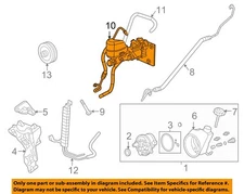 GM OEM 07-10 Sierra 2500 HD Steering Gear Linkage Pump Hoses-Inlet Hose 20930009
