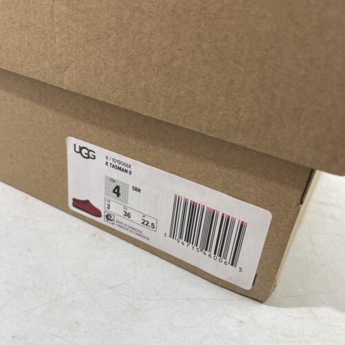 brand new Ugg K Tasman II slippers size 4 Youth red & black Slip on - Picture 2 of 7