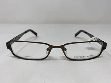 Geoffrey Beene Berkeley BRN 55-17-140 Brown Metal Full Rim Eyeglasses Frame OL10