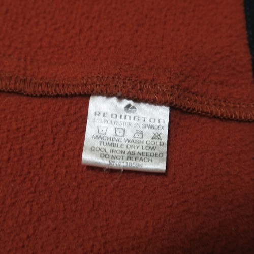 Redington Softshell Jacket Mens Large Orange Hooded Fleece Lined Zipped Fishing - Picture 7 of 15