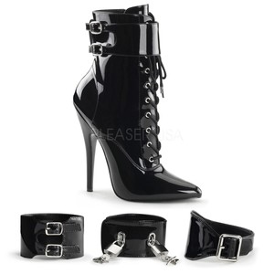 patent stiletto ankle boots