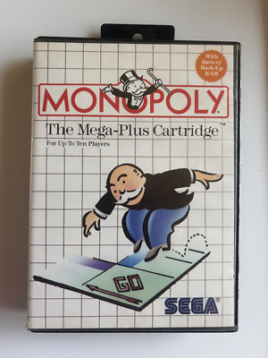 Monopoly (Sega Master, 1988) in box with manual