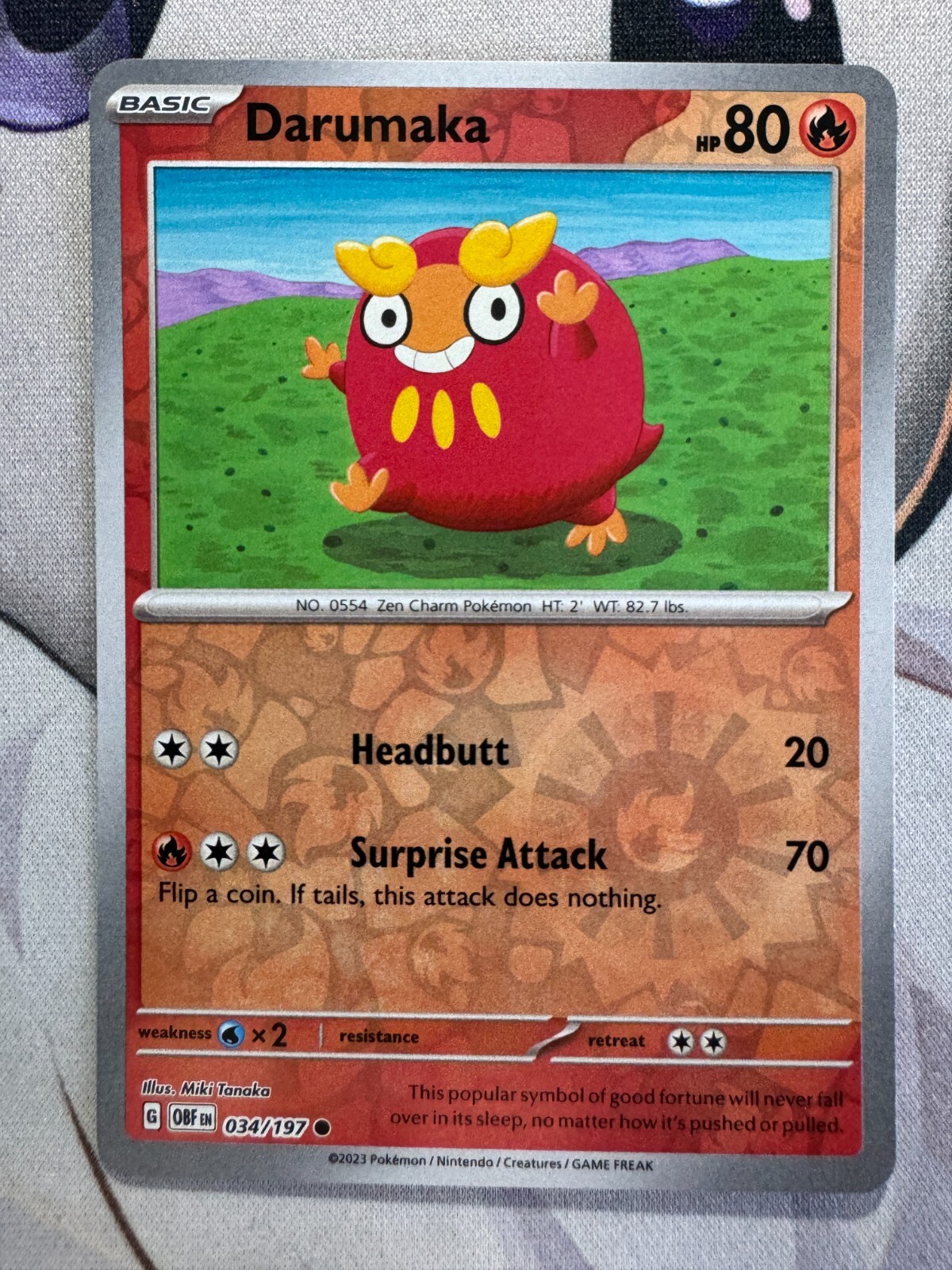 Darumaka Reverse Holo English Pokemon TCG BKAY19