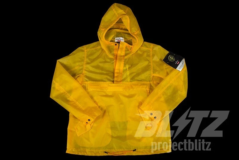 SUPREME STONE ISLAND POLICOVER ANORAK JACKET YELLOW S FW17 POLY COVER COMPOSITE
