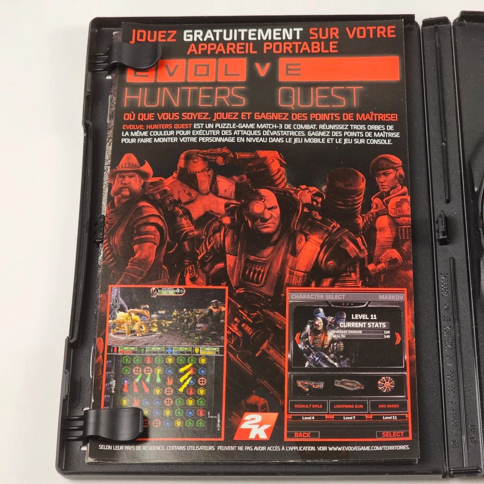 2K Games: Evolve (PC, 2015) DVD-Rom Software 4 Discs & Booklet CIB - Image 4 of 4