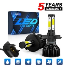 LED 9003/H4 Headlight Hi-Lo Beam Xenon White for Toyota Sequoia 2001-2007