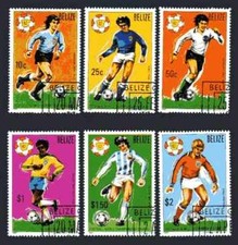 Football Belize 1981 (35) Yvert n° 566 à 571 oblitérés used