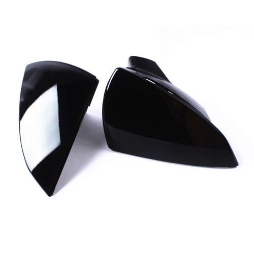 1Pair Car Rear Mirror Cover Cap For Seat Leon MK3 5F Ibiza MK5 Arona Gloss Black - Picture 3 of 9
