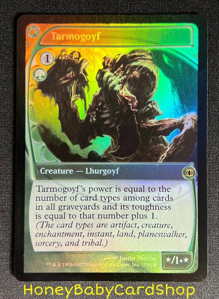MTG Future Sight 2007 Tarmogoyf Foil NM Card English FUT Rare - Image 2 of 3
