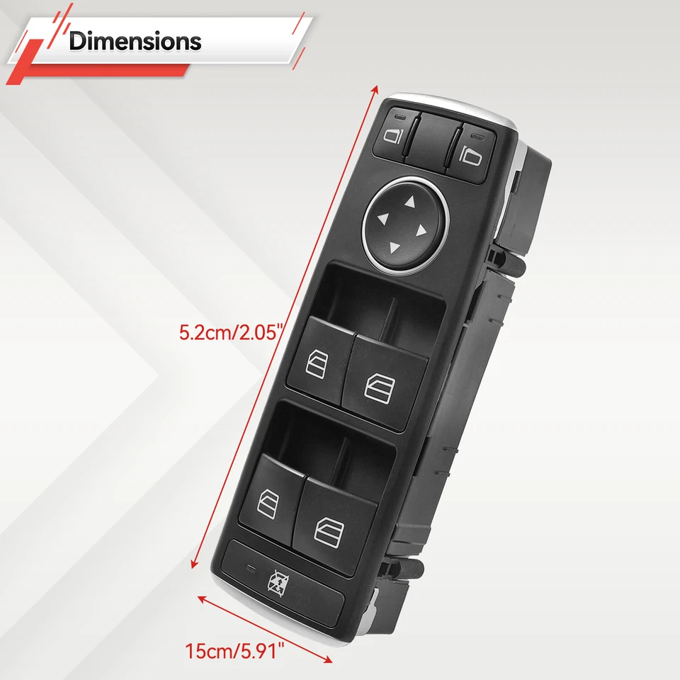 Power Window Switch Master For Mercedes-Benz GLA250 CLA250 2012-2016 1669054300 - Imagem 2 de 4