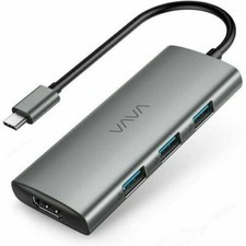 7 in 1 For MacBook Pro Dual USB C Hub USB3.0 Adapter 4K HDMI Dock SD Card Reader