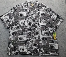 Panama Jack Shirt Mens Size 3XL Multi Motorcycle Club Maui Hawaii Button Down