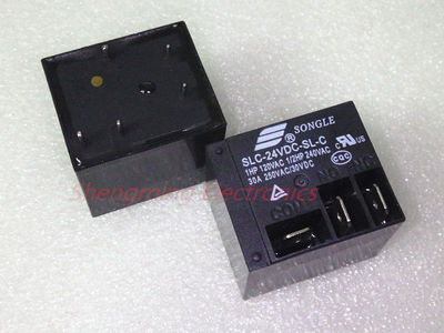 2pcs 5pins 24V SLC-24VDC-SL-C 30A 250VDC T91 Relay