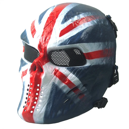 Equipo táctico Airsoft Paintball cara completa combate cráneo juego máscara proteger exterior - Imagen 16 de 30