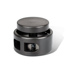 Extra Large Cord Lock Stoppers 10 Pcs Black Spring Toggle for Paracord