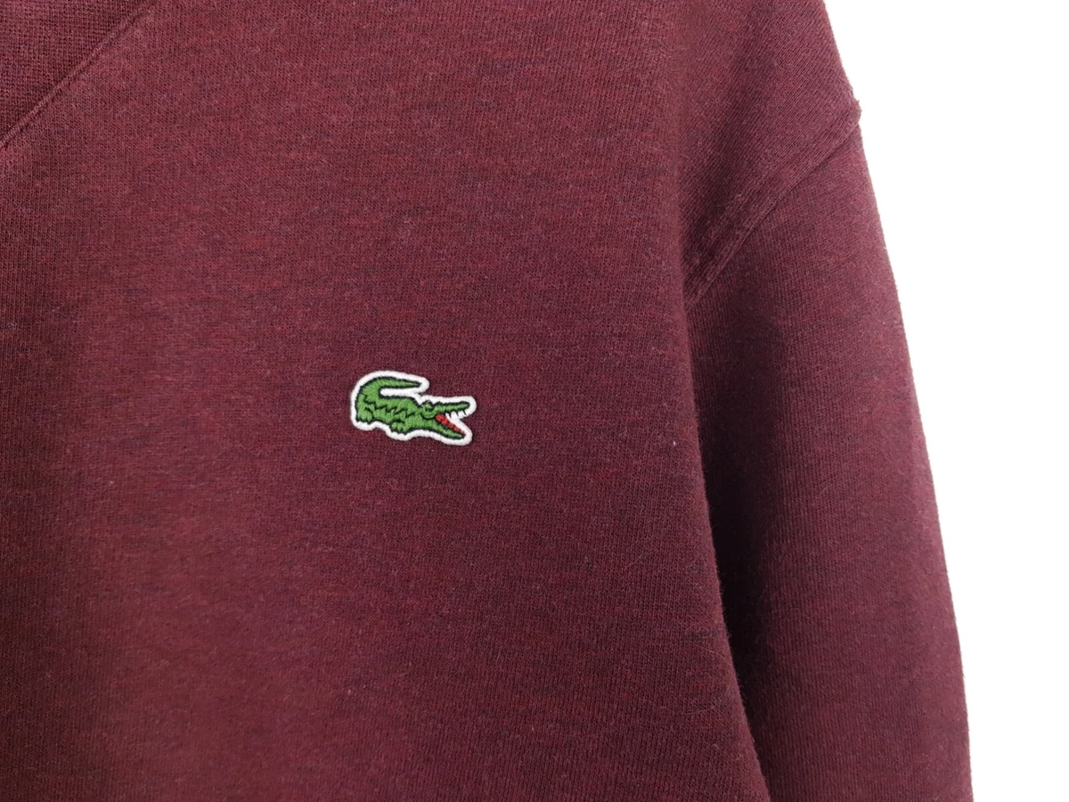 Lacoste burgundy hotsell jumper