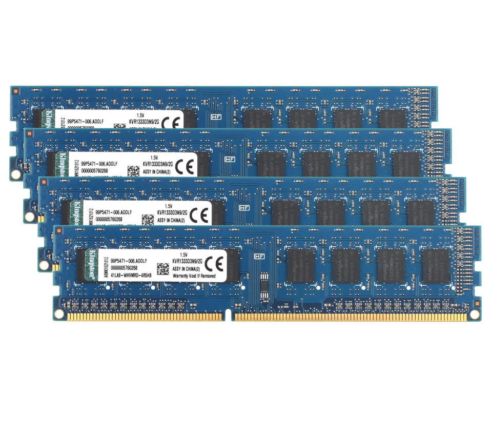 Lot Kingston 2GB 1RX8 DDR3 1333MHz PC3-10600U 240PIN DIMM RAM  Desktop memory - Image 4 of 4