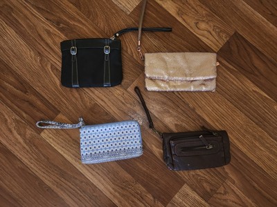  4 MULTI-FUNCTION WALLET WRISTLET MULTI COLOR