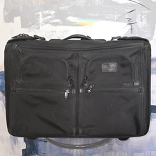 Tumi Alpha Black Ballistic Nylon 2 Wheeled Large Rolling Garment Bag 22033DH