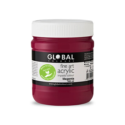 Magenta - Global Colours Eco-Friendly Fine Art Acrylic Artist Paint 500ml