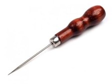 Ahle N&auml;hahle 12,5cm Stoffahle Lederahle mit Holzgriff