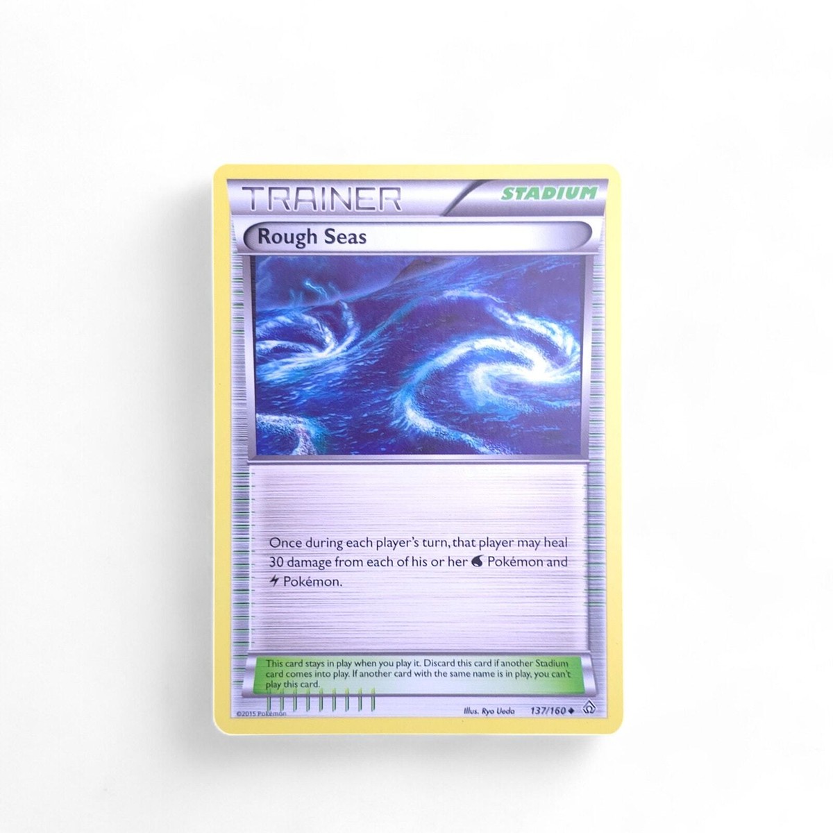rough seas pokemon card XY Primal Clash 137/160 (Reverse Holo) Rough Seas - Primal Clash