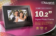 NEW IN BOX - Aluratek ADPF310F 10.2" Digital Picture Frame - FAST SHIPPING!