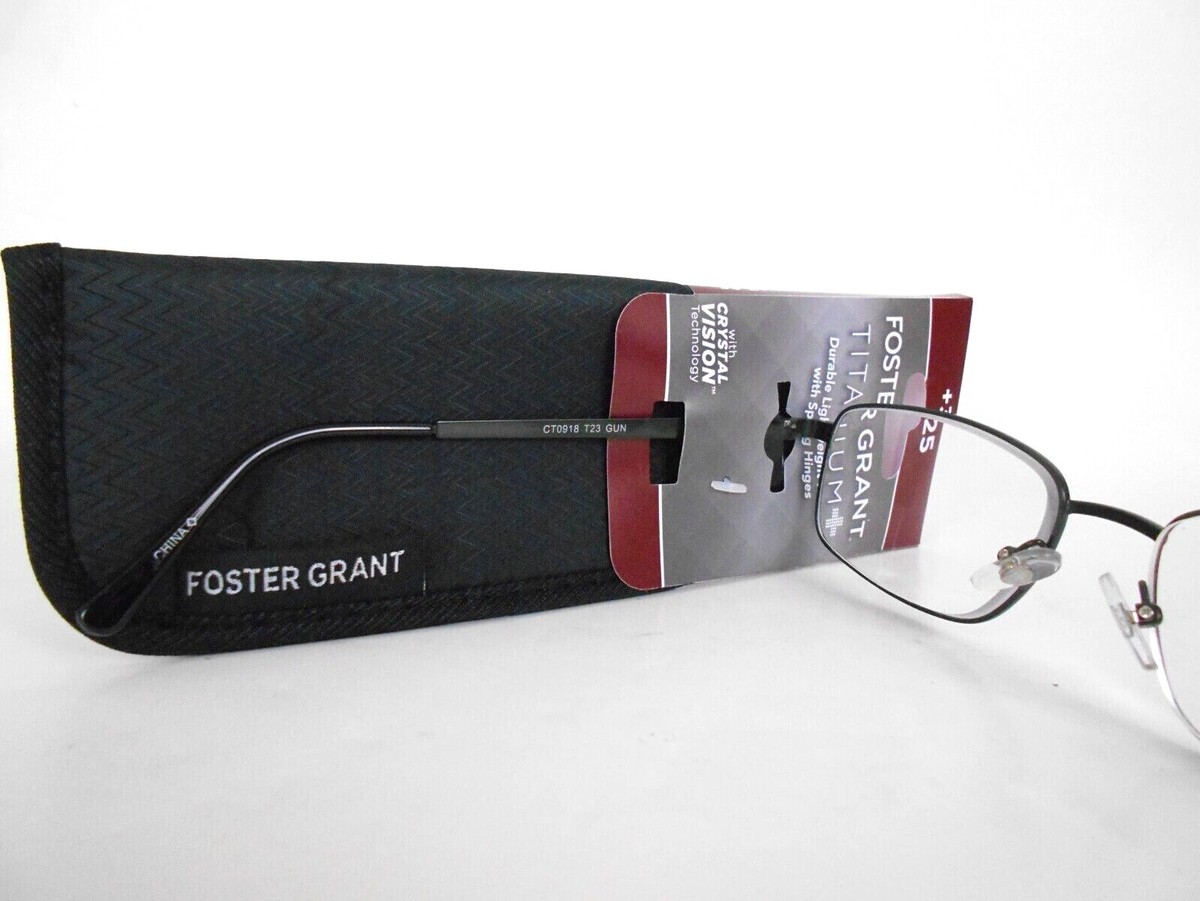 Reading Glasses Foster Grant T-23 Gun MSRP