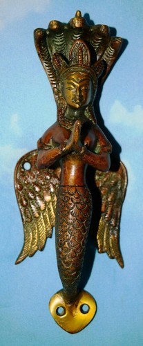 Goddess Mermaid Solid Door Handle Five Viper Snake Shape Lounge Door Decor AU79 - Picture 5 of 8