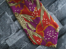 VTG 80's Chaps Ralph Lauren 100 pure silk hand made in USA multi color neck tie