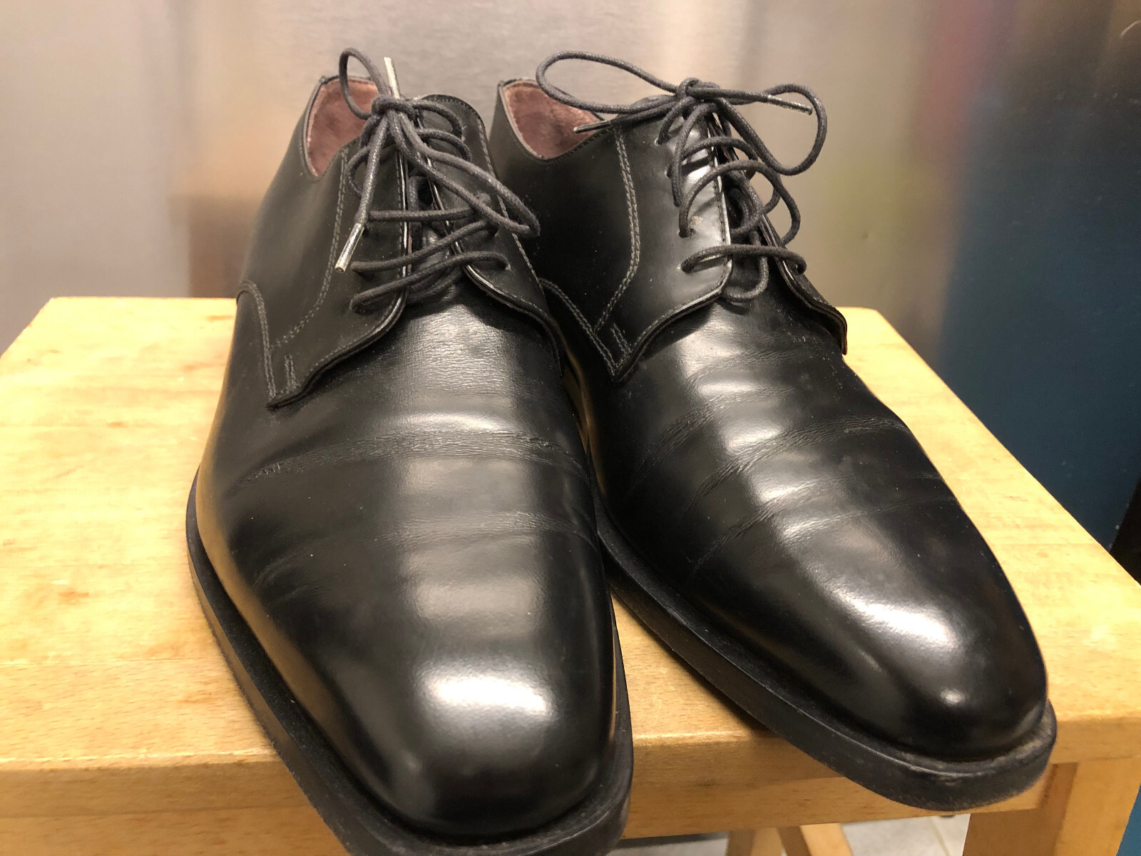 SAOLA scarpe uomo eleganti usate solo per il mio matrimonio. Come nuove! Vero affare.