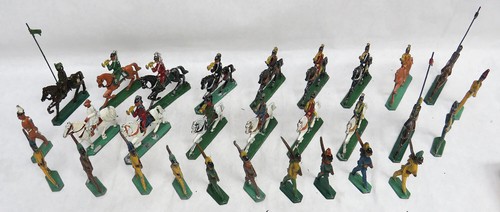 29 VINTAGE PREUSSISCHES MILITÄR BLEI SOLDATEN & KRIEGSPFERDE FIGUREN SAMMLUNG - Bild 6 von 7