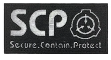 SCP Foundation REFLECTIVE Patch [4.0 X 2.0 - Hook Fastener Backing -S5]
