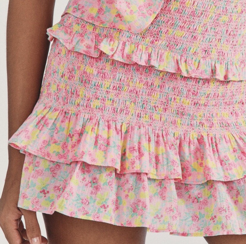 love shack fancy sicily skirt