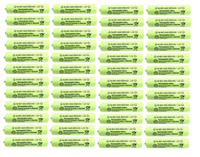 48-PCS AAA 1.2V Rechargeable 600mAh Ni-MH Batteries for Solar Lights NiMh D48