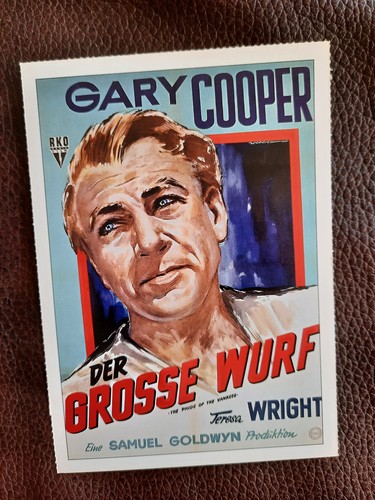 DER GROSSE WURF | 1942 | CINEMA Filmkarte Karte | Gary Cooper - Zdjęcie 1 z 1