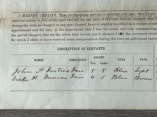 3 Civil War Pay Vouchers Issued 1862 to 3 Soldiers incl. Capt. William W. Wise - Picture 7 of 24